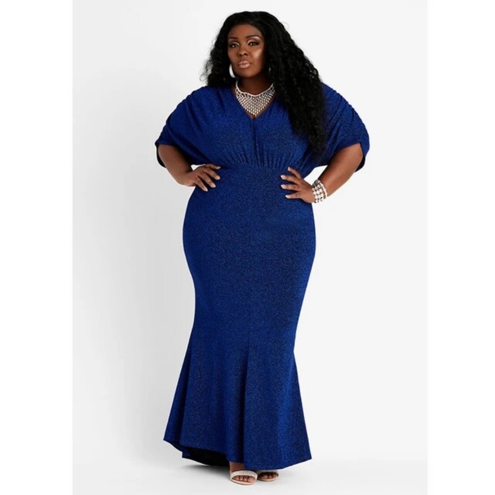 Blue Ashley Stewart dress